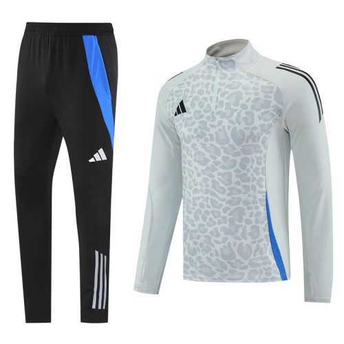 Men's 2025 Half-Zip Training Top and Pants Set AB08 - 4