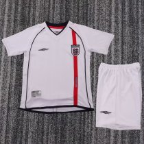 Kids England 2002 World Cup Home Retro Kit