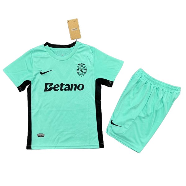 Kids Sporting CP 25/26 Third Jersey and Short Kit