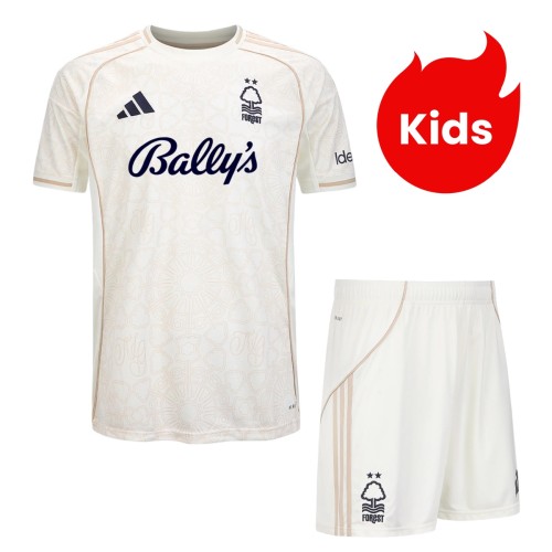 Kids Nottingham Forest 25/26 Away Jersey and Short Kit