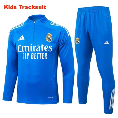 Kids Real Madrid 25/26 Half-Zip Training Sweatshirt and Pants Set E25128