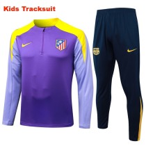 Kids Atlético de Madrid 25/26 Half-Zip Training Sweatshirt and Pants Set E25136 Kids Atlético de Madrid 25/26 Half-Zip Training Sweatshirt and Pants Set E25136