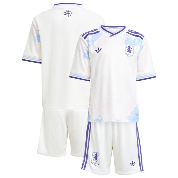 Kids Aston Villa 25/26 Third Jersey and Short Kit