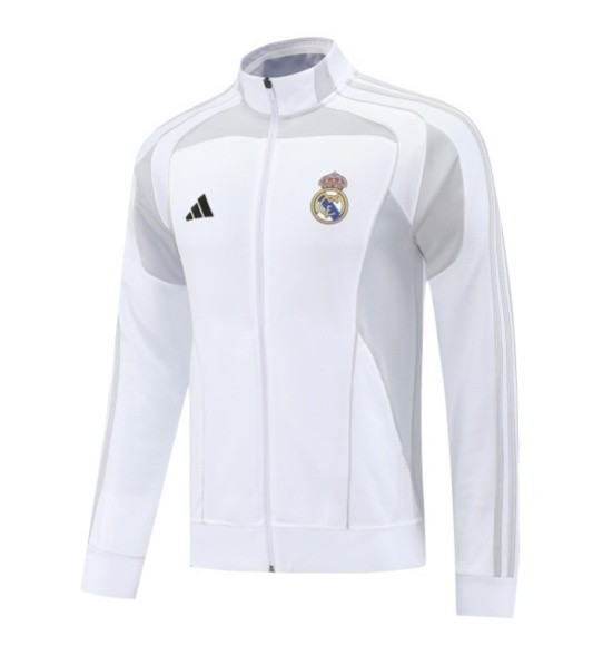 Real Madrid 25/26 Full-Zip Team Track Jacket White - 07