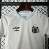 Kids Santos 25/26 Home Jersey and Short Kit