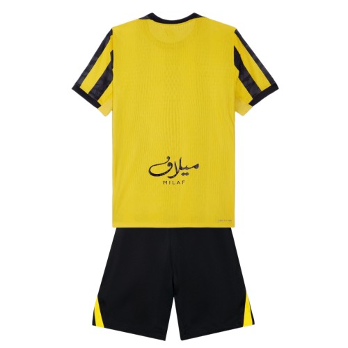 Kids Al-Ittihad FC 25/26 CWC Home Jersey and Short Kit