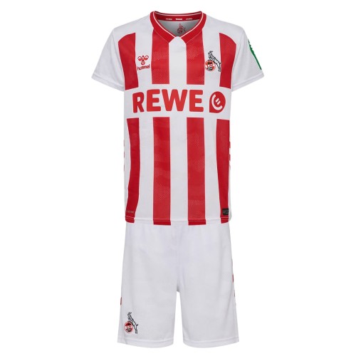 Kids 1. FC Köln 25/26 Home Jersey and Short Kit