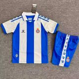 Kids RCD Espanyol 25/26 Home Jersey and Short Kit