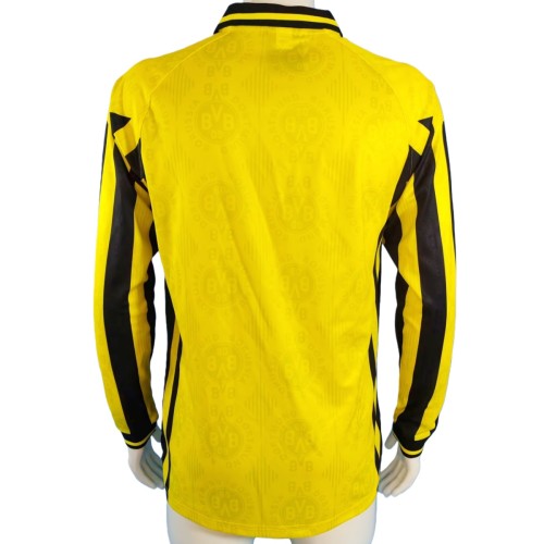 Borussia Dortmund 1996/1997 Home Long Sleeve Retro Kit
