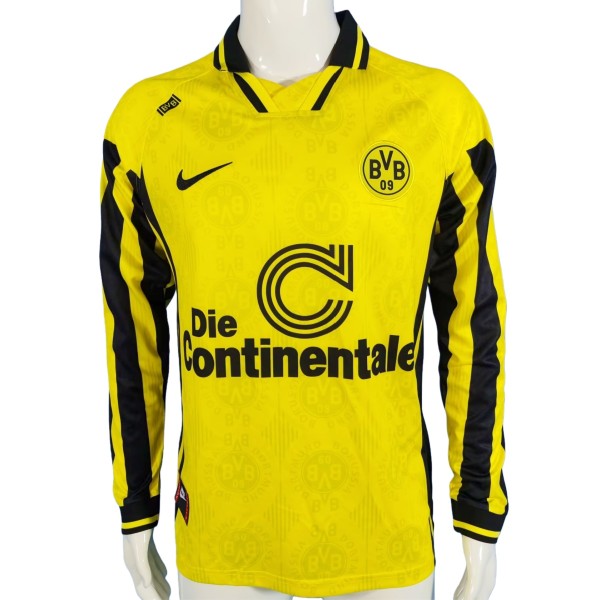 Borussia Dortmund 1996/1997 Home Long Sleeve Retro Kit