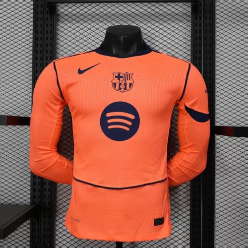 Player Version Barcelona 25/26 Third Long Sleeve Authentic Jersey