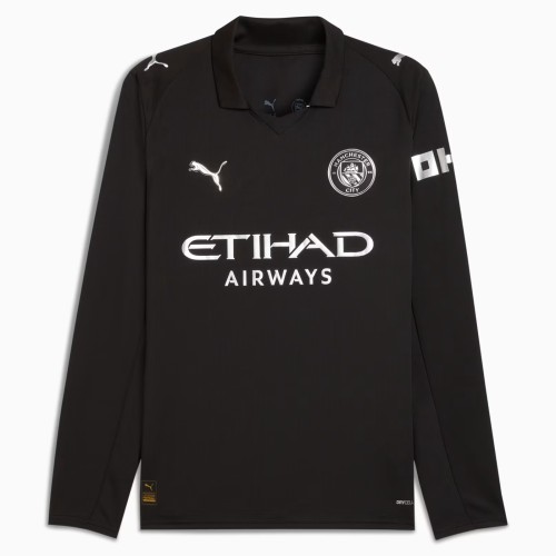 Thai Version Manchester City 25/26 Away Long Sleeve Jersey