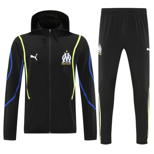 Olympique Marseille 25/26 Team Windbreaker Jacket and Pants Set - D01
