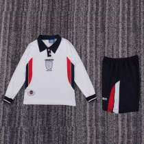 Kids Retro England 1998 World Cup Home Long Sleeve Kit