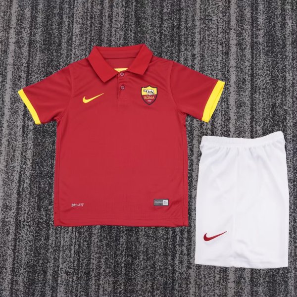 Kids AS Roma 2014/2015 Home Retro Kit