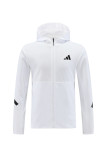 Man's 2025 Full-Zip Hoodie and Pants Set White AM05