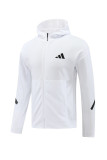 Man's 2025 Full-Zip Hoodie and Pants Set White AM05