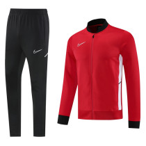Men's 2025 Training Jacket and Pants Set Red NJ13