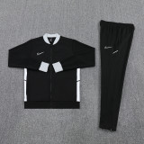 Men's 2025 Training Jacket and Pants Set Black NJ13