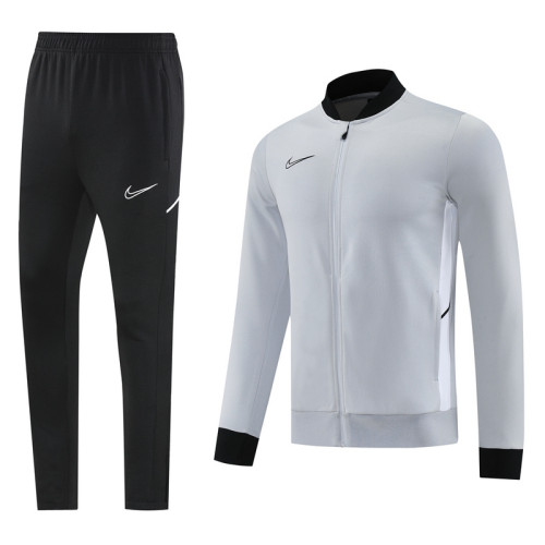 Men's 2025 Training Jacket and Pants Set Grey NJ13