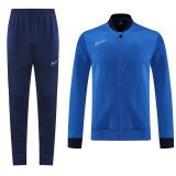 Men's 2025 Training Jacket and Pants Set Blue NJ13