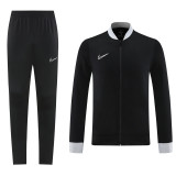 Men's 2025 Training Jacket and Pants Set Black NJ13