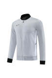 Men's 2025 Training Jacket and Pants Set Grey NJ13