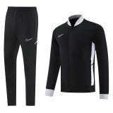 Men's 2025 Training Jacket and Pants Set Black NJ13
