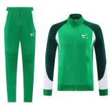 Men's 2025 Training Jacket and Pants Set Green NJ17
