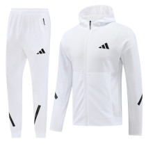 Man's 2025 Full-Zip Hoodie and Pants Set White AM05