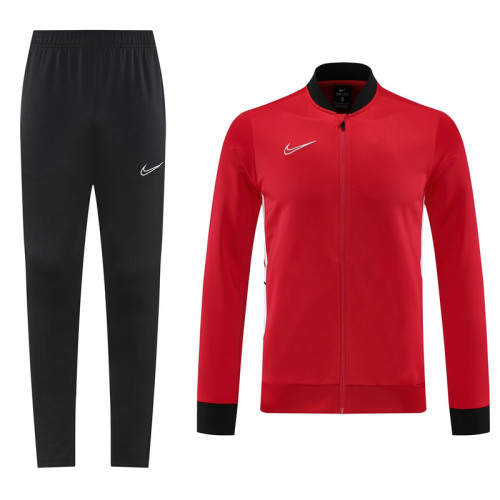 Men's 2025 Training Jacket and Pants Set Red NJ13