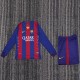 Kids Barcelona 2014/2015 Home Long Sleeve Retro Kit