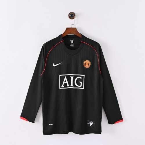 MUFC 2007/2008 Away Retro Long Sleeve Jersey