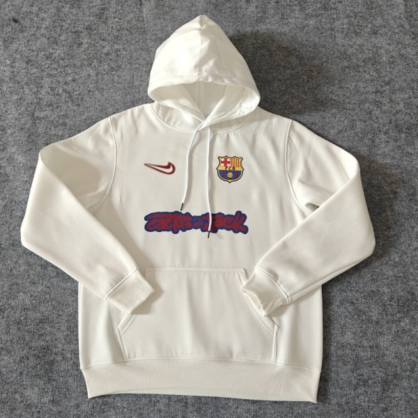 Barcelona 25/26 Team Hoodie White