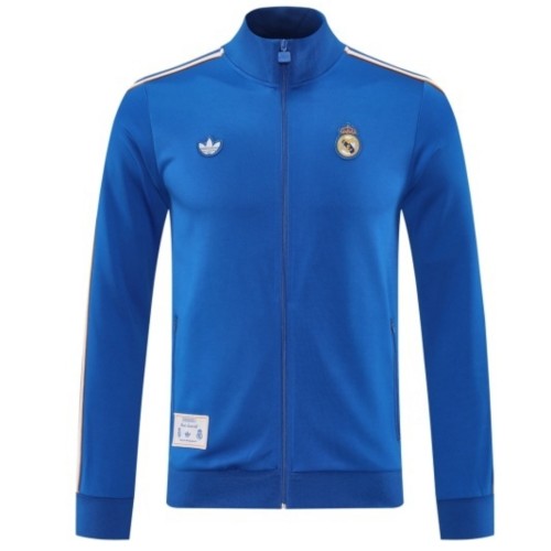 Real Madrid 25/26 Full-Zip Team Track Jacket Blue
