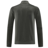 Real Madrid 25/26 Full-Zip Team Track Jacket Grey