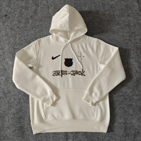 Barcelona 25/26 Team Hoodie White