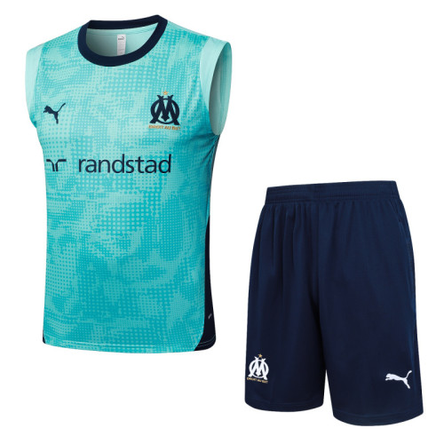 Olympique Marseille 25/26 Sleeveless Jersey and Shorts Set D25203