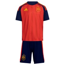 Kids Spain 2026 Home Jersey and Short Kit