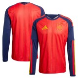 Thai Version Spain 2026 Home Long Sleeve Jersey