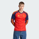 Thai Version Spain 2026 Home Long Sleeve Jersey