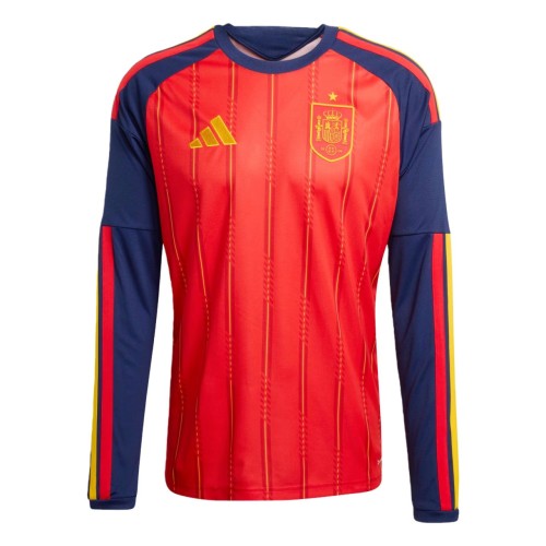 Thai Version Spain 2026 Home Long Sleeve Jersey