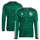 Thai Version Mexico 2026 Home Long Sleeve Jersey