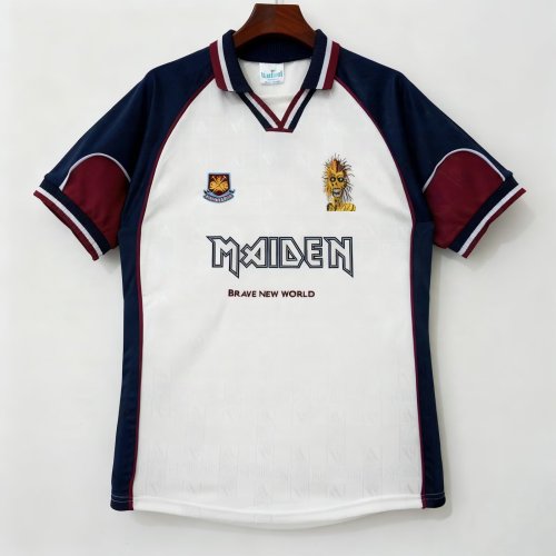 West Ham United x Iron Maiden 1999 Away Retro Jersey