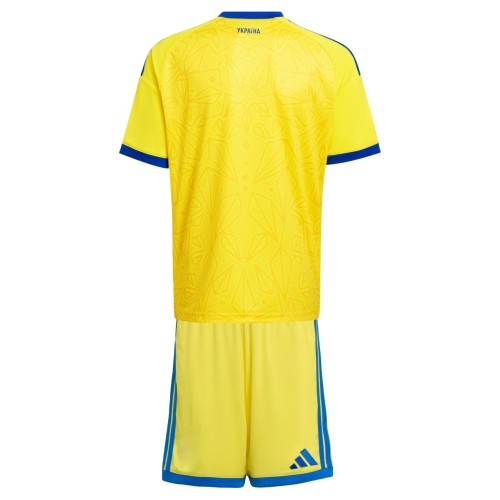 Kids Ukraine 2026 Home Jersey and Short Kit