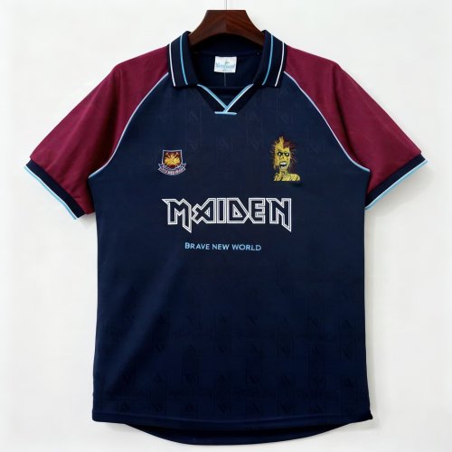 West Ham United x Iron Maiden 1999 Home Retro Jersey