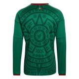 Thai Version Mexico 2026 Home Long Sleeve Jersey