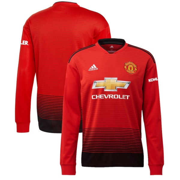 MUFC 2018/2019 Home Long Sleeve Retro Jersey