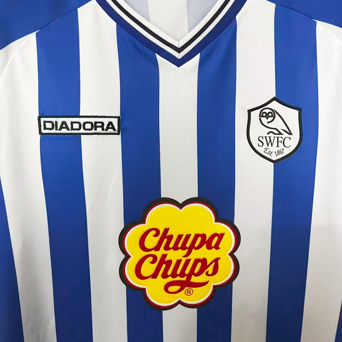 US$ 19.99 - Sheffield Wednesday 2001/2003 Home Retro Jersey - m