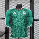Player Version Mexico 2026 Home Long Sleeve Authentic Jersey